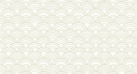 Elegant Japanese Wave Pattern - A Subtle and Serene Background.