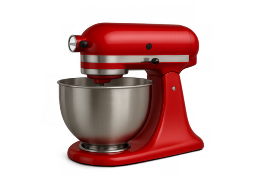 Stand mixer kitchenaid red appliance for baking cooking