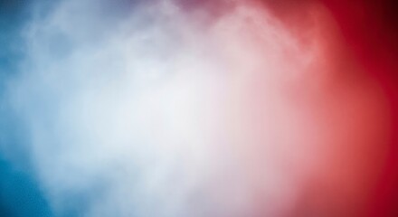 Abstract Red and Blue Gradient Background with Soft White Center.