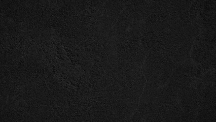 Fototapeta premium Black dark wall with cracks and holes. wall is covered with white paint and has rough texture background for web banner template