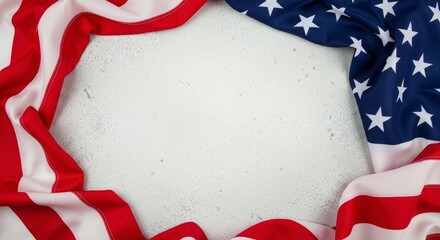 American Flag Frame - Patriotic Symbolism and National Pride.