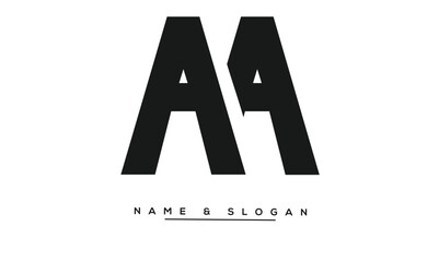 AA Abstract Letters Logo Monogram