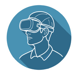 3D Simulation Technology Concept