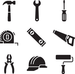 Handyman Tools Collection Icon Set