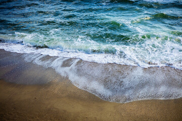 Beautiful sea coast view from above