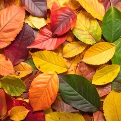 Autumn leaves, vibrant colors, fall foliage