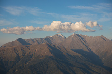 Naklejka premium Rosa Peak, Sochi, Krasnaya Polyana, mountain landscape