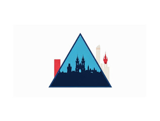  Europe country logo in vector image.