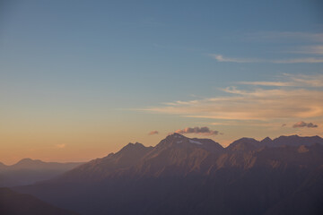 Rosa Peak, Sochi, Krasnaya Polyana, mountain landscape