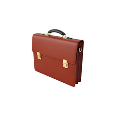 Stylish leather briefcase for professional use and business travel accessories