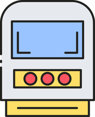 Car Element Vector Icon Set – Automotive Parts, Tools, and Vehicle Components Illustration