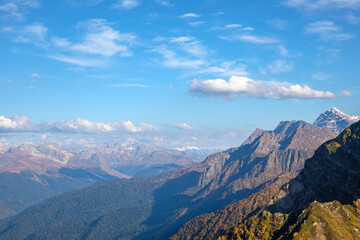 Obraz premium Rosa Peak, Sochi, Krasnaya Polyana, mountain landscape