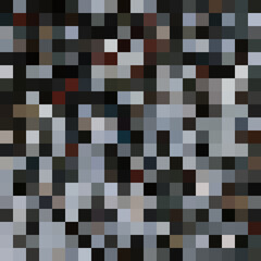Colorful abstract mosaic background. Pixel effect. Camo and camouflage.