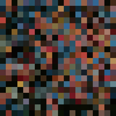 Colorful abstract mosaic background. Pixel effect. Camo and camouflage.