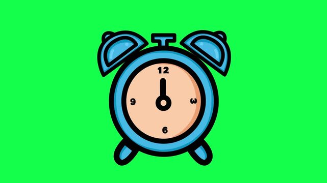 Realistic Alarm Clock Animation | 3D Ringing Alarm Motion | Morning Wake Up Concept