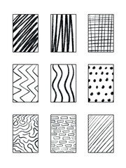 Collection of HandDrawn Textures and Mark Making Techniques