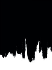 Black Brushstroke on White