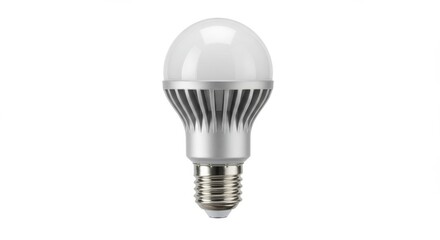 Led light bulb isolated on white background, a modern and energy efficient lighting option