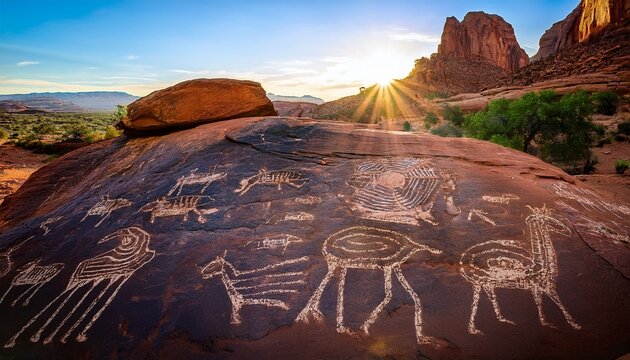 petroglyphs at parawan gap