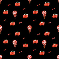 seamless pattern with hearts