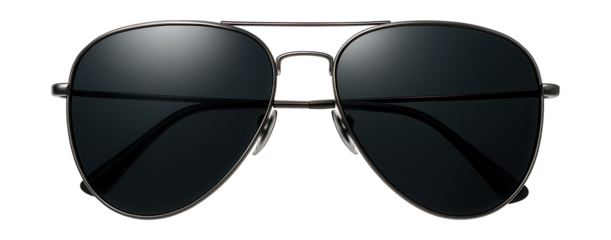 Sleek polarized aviator sunglasses featuring a slim metal frame and dark lenses.