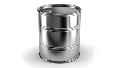 Metal silver Oil barrel Drum