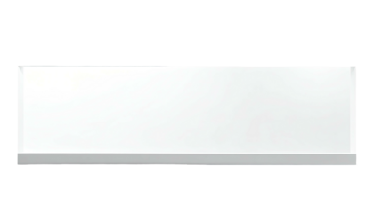 A rectangular, white box with a subtle gray base, set against a black background