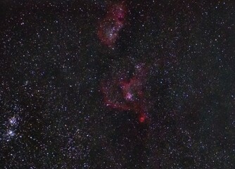The heart nebula astrophoto summer night