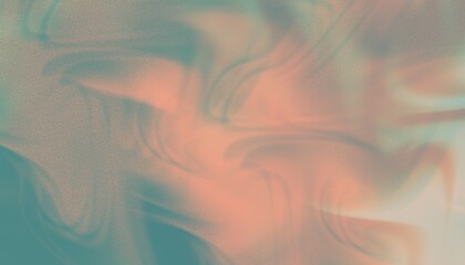 4K Digital grainy gradient with a colorful soft noise effect. A unique blend of vintage vibes and lo-fi VHS Glitch Texture. Smooth pale pastel teal and peach colors