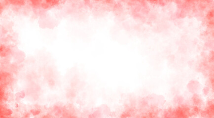 Dark red fog on transparent background with thick smoky texture and empty center for text, horror or dramatic visual use