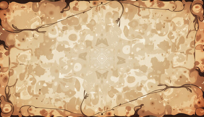 Decorative vintage paper background with floral design elements  