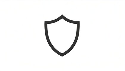 Simple black outline shield graphic (1)