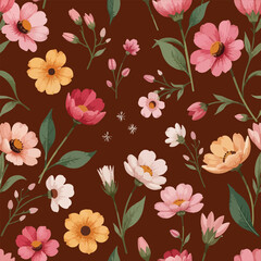 Seamless floral pattern design