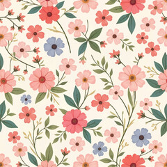 Seamless floral pattern design