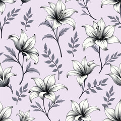 Seamless floral pattern design
