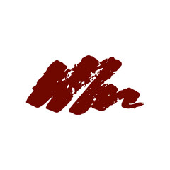 Deep Red Brush Stroke Abstract Art Expressive Mark Abstract Background