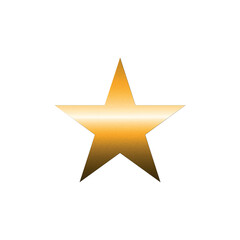 Obraz premium 3D golden realistic star isolated on white background. Festive holiday icon. Celebration concept, metallic gold shape. Invitation mock up.