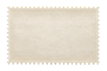blank postage stamp clean postage stamp, cutout, PNG isolated on white or transparent background