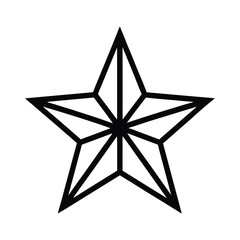 Obraz premium silver star icon