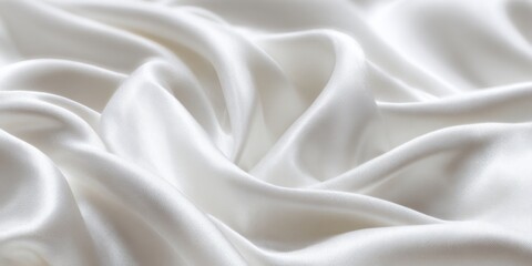 Obraz premium Soft White Fabric Texture for Background Use in Design, Fashion, or Textile Applications
