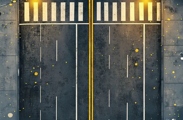 A simple, minimalistic illustration of an elegant corner design with flowers 