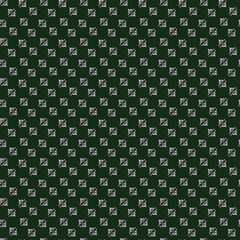 Elegant floral pattern design in repeating layout with dark green background