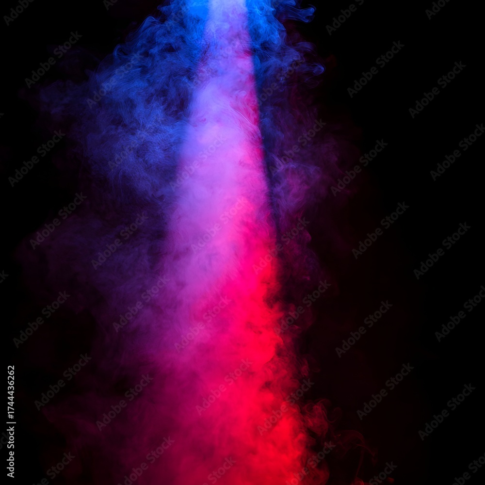 Canvas Prints blue fog in slow motion creates realistic atmospheric effect