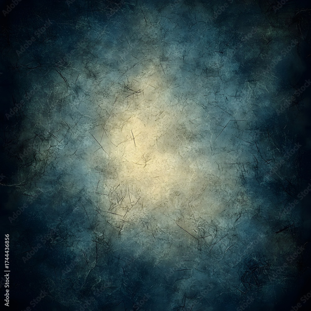 Canvas Prints dark blue and beige grainy gradient background with glowing effect