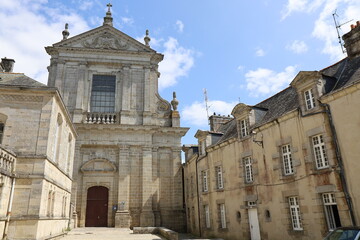 Auditorium de la tour d'Auvergne, ancienne chapelle des Jésuites, vue de l'extérieur, ville de...