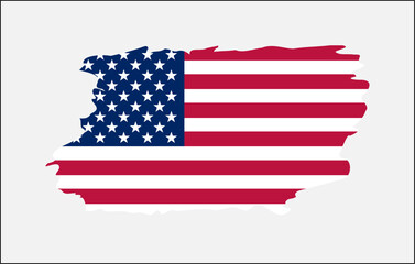 Distressed American Flag Grunge Vector – Patriotic 4th of July Design for vintage T-Shirts