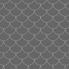  Mermaid scale pattern. Fish scale. Reptile skin or fish scale texture. Lattice background. Medieval armor ornament. Tile roof design. © Hanna Khalazii