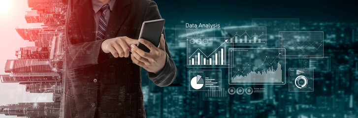 Business data analysis dashboard showing charts, statistics, and performance metrics for decision-making, revenue tracking, and strategic planning in organizations Vouch