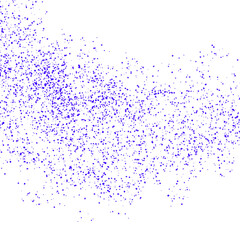 blue ink stain dots, blue distressed dot dirty Grain noise pattern with dust dots grunge texture, transparent background.