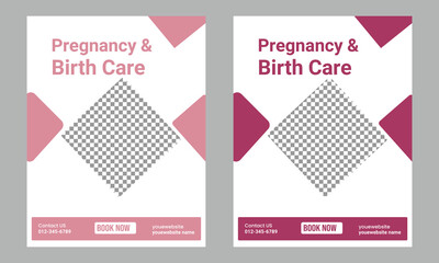 pregnancy care flyers template